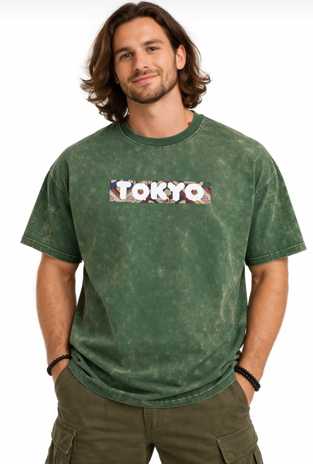 Tokyo Vintage Wash Oversized Graphic T-Shirt