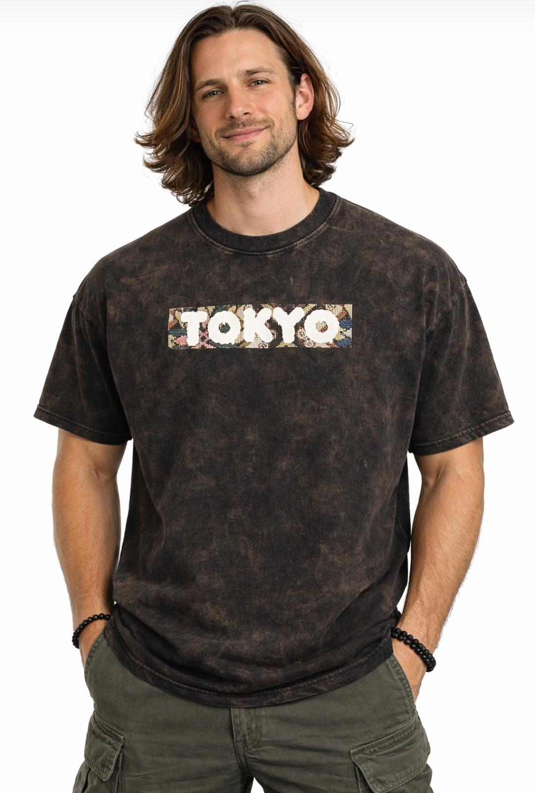 Tokyo Vintage Wash Oversized Graphic T-Shirt