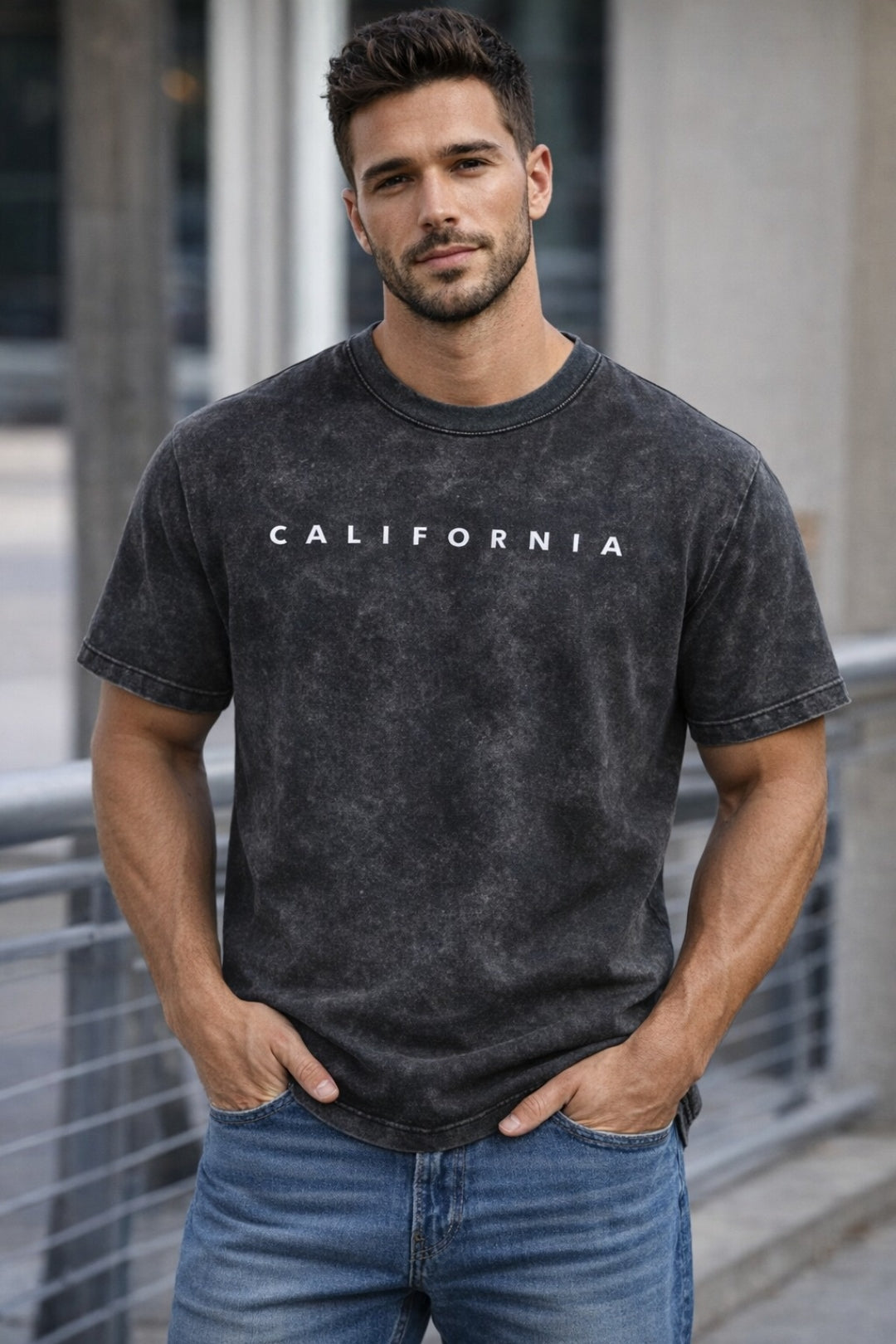 California Vintage Wash Graphic T-Shirt