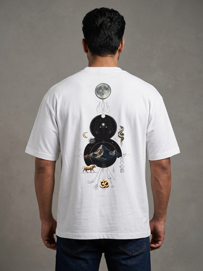 Shiva Cosmic Art Oversized T-Shirt