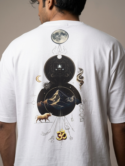 Shiva Cosmic Art Oversized T-Shirt