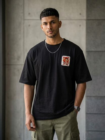 Vintage Cartoon Patch Oversized T-Shirt