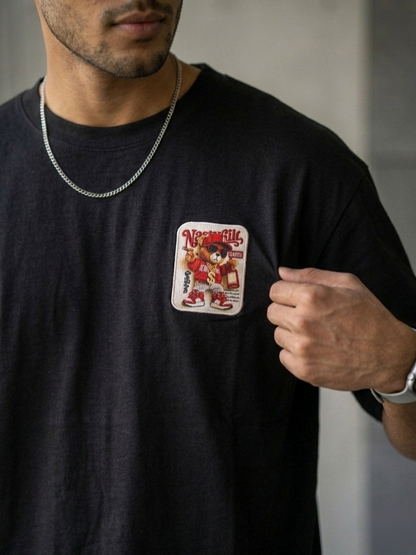 Vintage Cartoon Patch Oversized T-Shirt