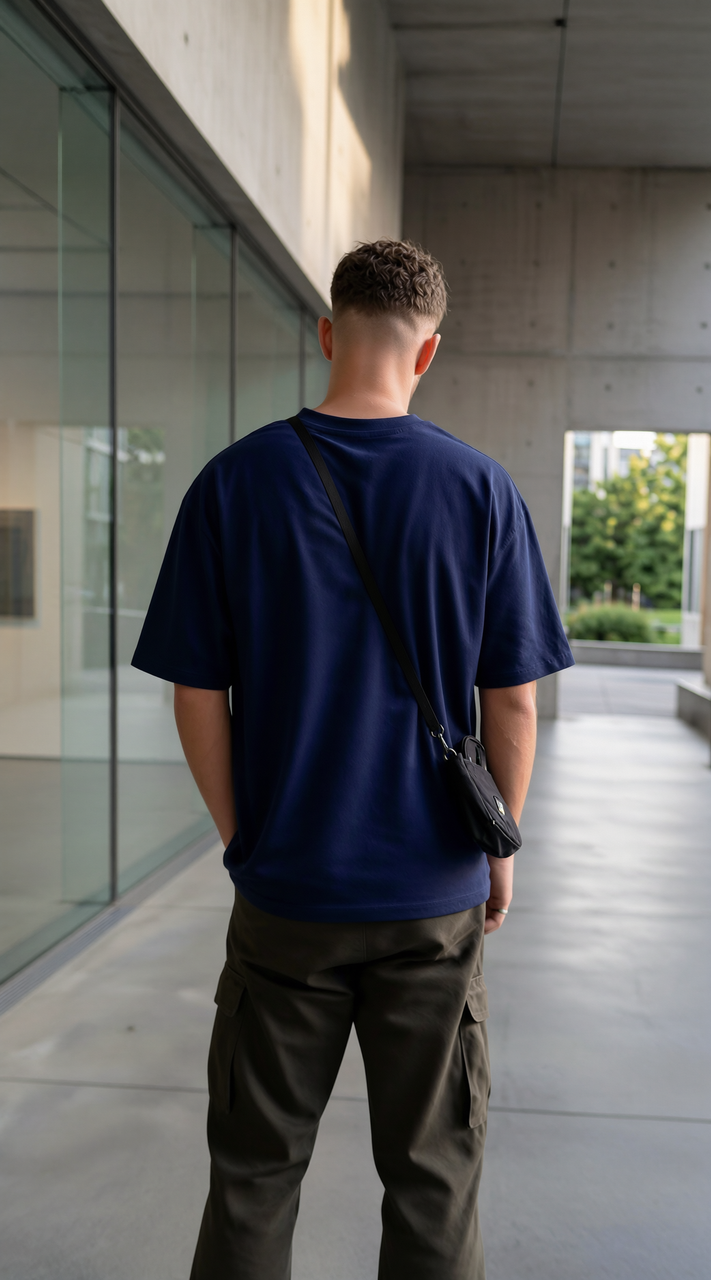 Navy Graphic Bird T-Shirt