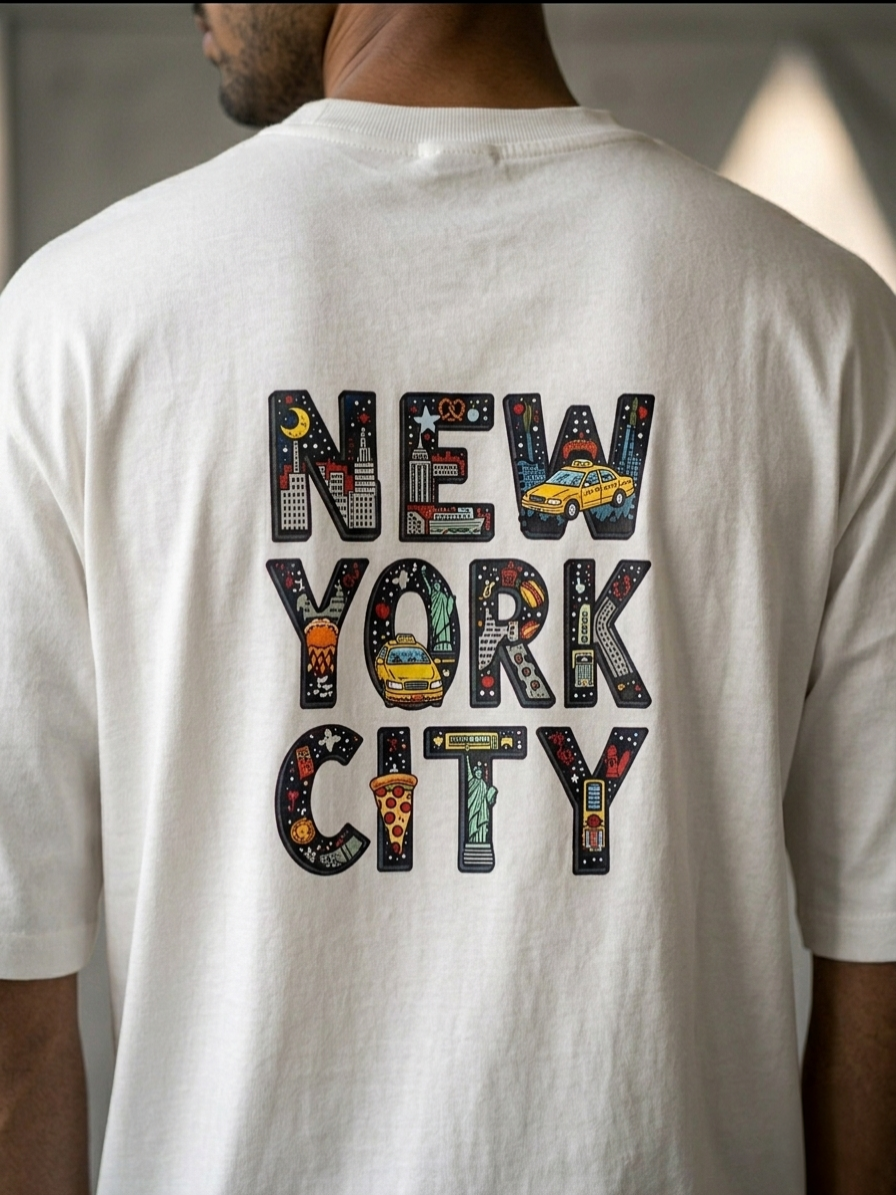 New York City Graphic Oversized T-Shirt