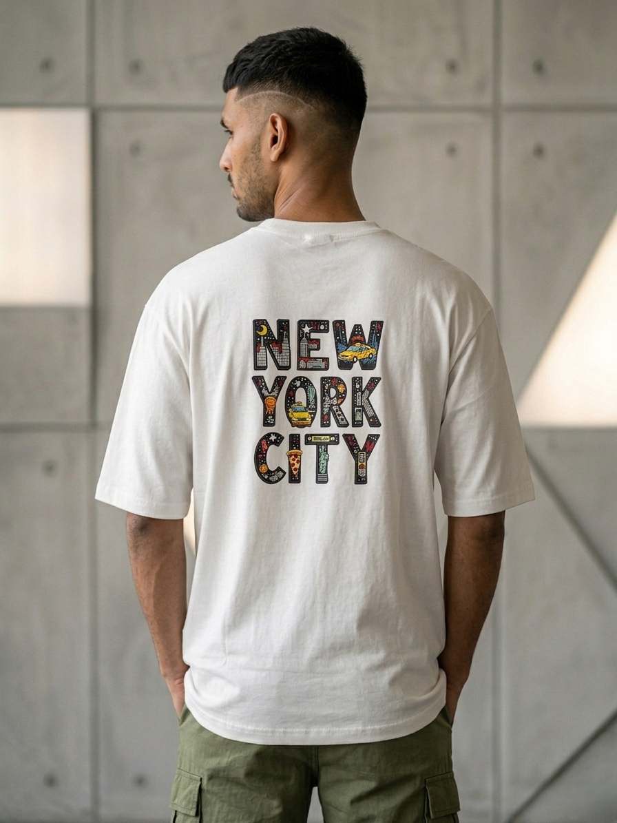New York City Graphic Oversized T-Shirt